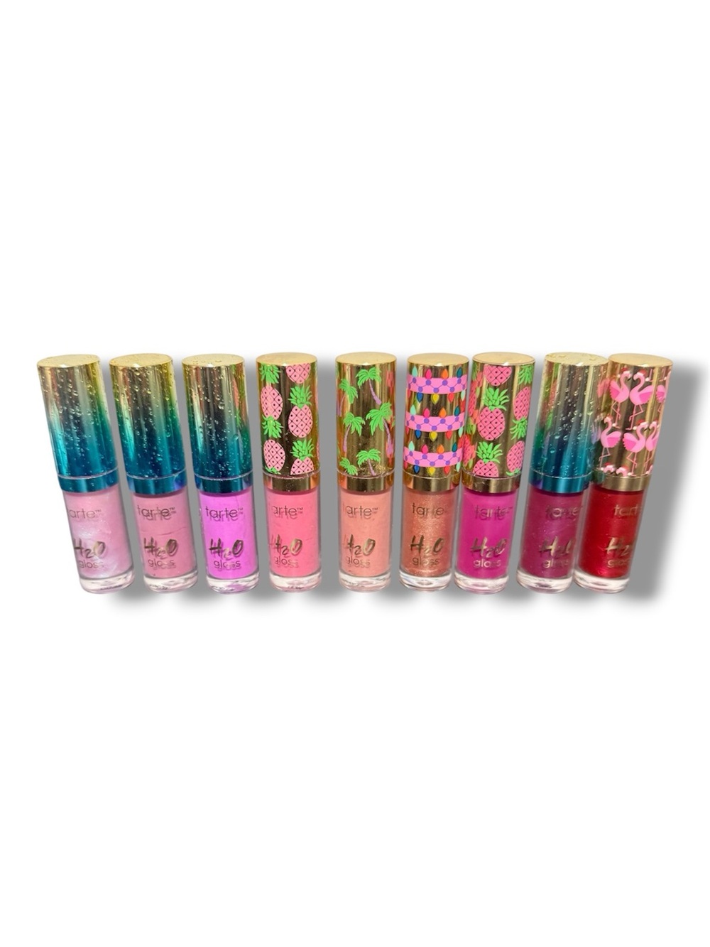 Tarte Rainforest Sea Mini H2O Lip Gloss Complete Set NWOB 9 Shades